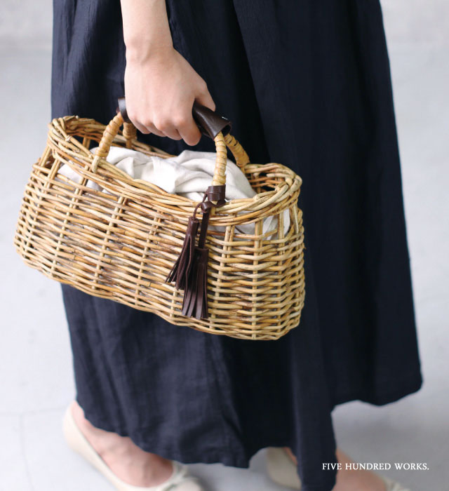 楽天市場】【公式】アラログかごバッグA (かごバッグ) 500WORKS.ラタン