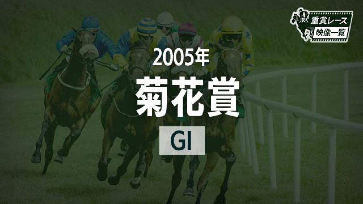 菊花賞2005 レース映像】ディープインパクト(武豊)/JRA 結果 | 競馬