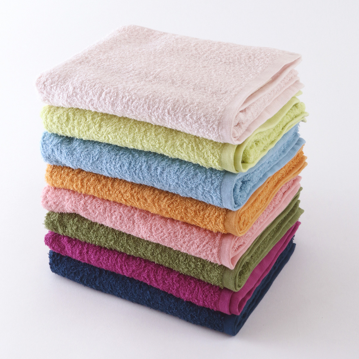 おぼろタオル「日本の伝統色」 浴用タオル（8810Y836）-ウチノタオル