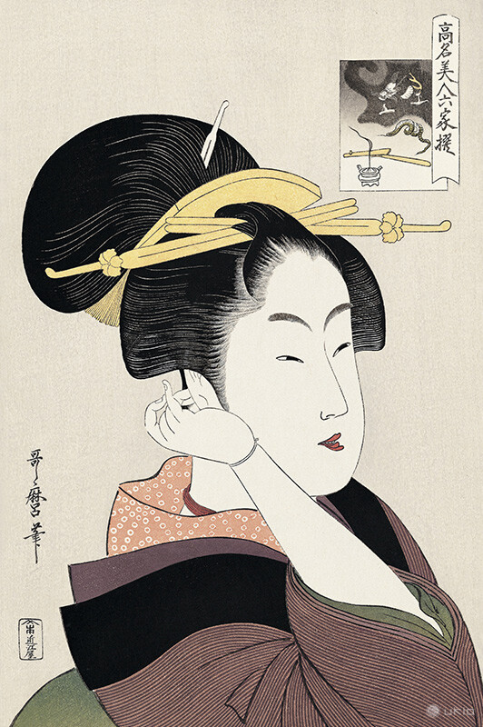 辰巳路考／喜多川歌麿 | ukio（ウキオ） | 浮世絵のサブスクレンタル