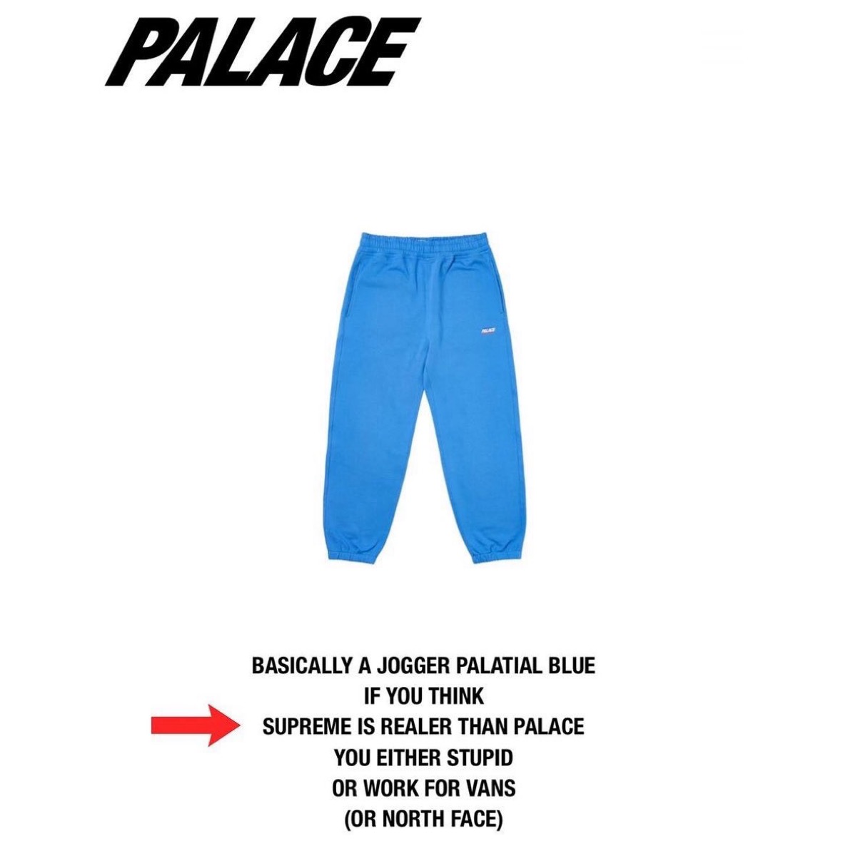 PALACE SKATEBOARDS が Supreme と Vans、The North Faceを批判 | UP