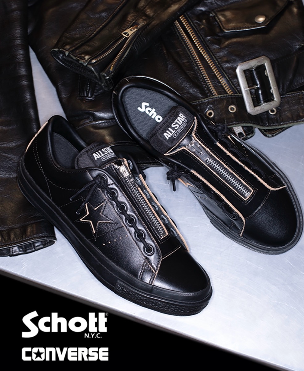 Schott x CONVERSE 『ONE STAR Z』が国内9月27日より発売 | UP TO DATE