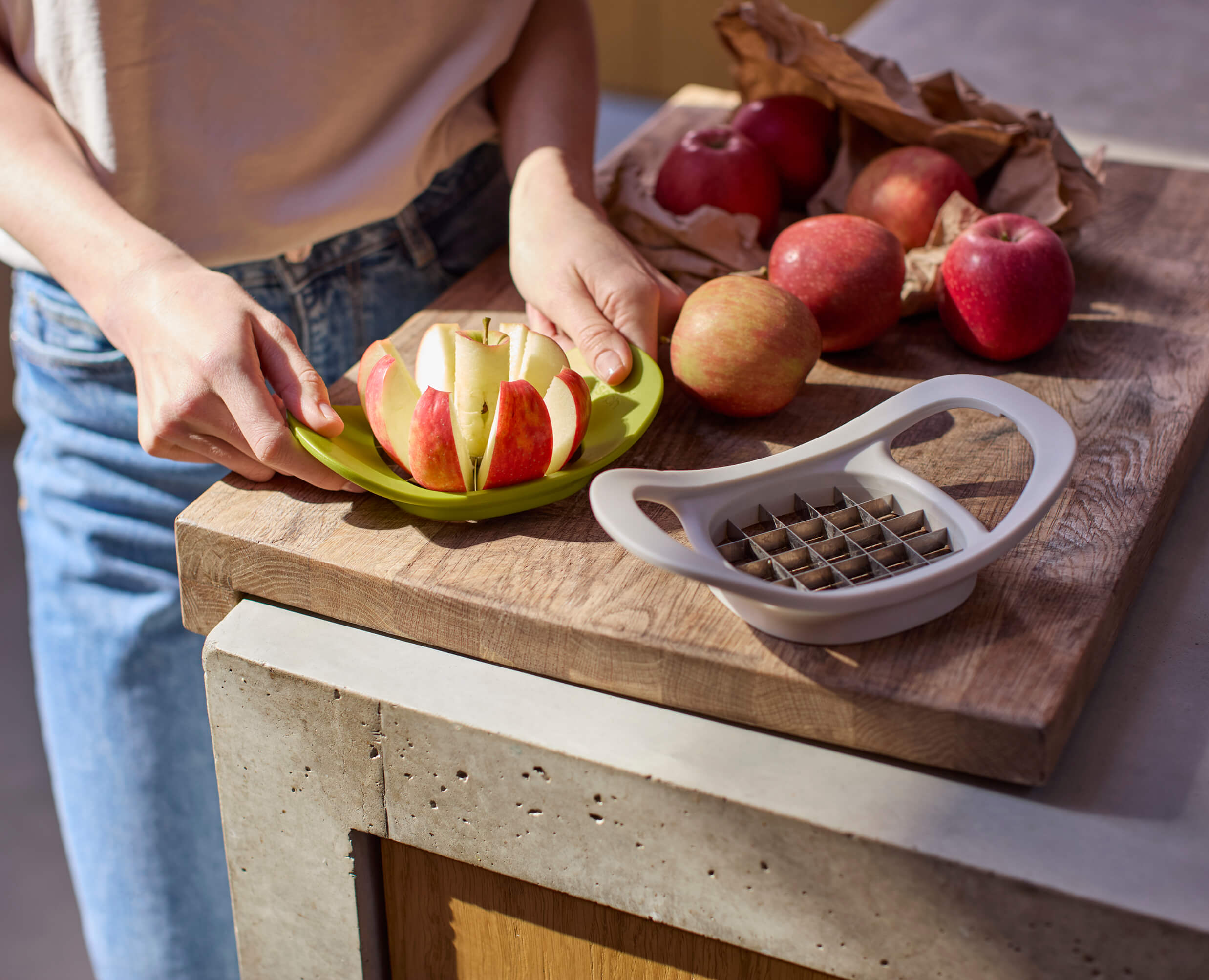 2-in-1 French Fry Cutter & Apple Corer/Slicer | Joseph Joseph US