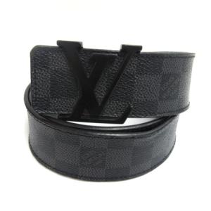 M9808 14年製 サンチュール ダミエ グラフィット LVイニシャル ベルト