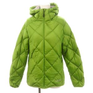 ライトアルパイン ダウンパーカー ジャケット ジップアップ M 黄緑