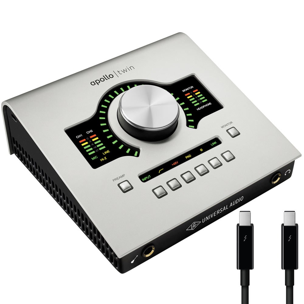 Universal Audio Apollo Twin SOLO w/ FREE Thunderbolt Cable