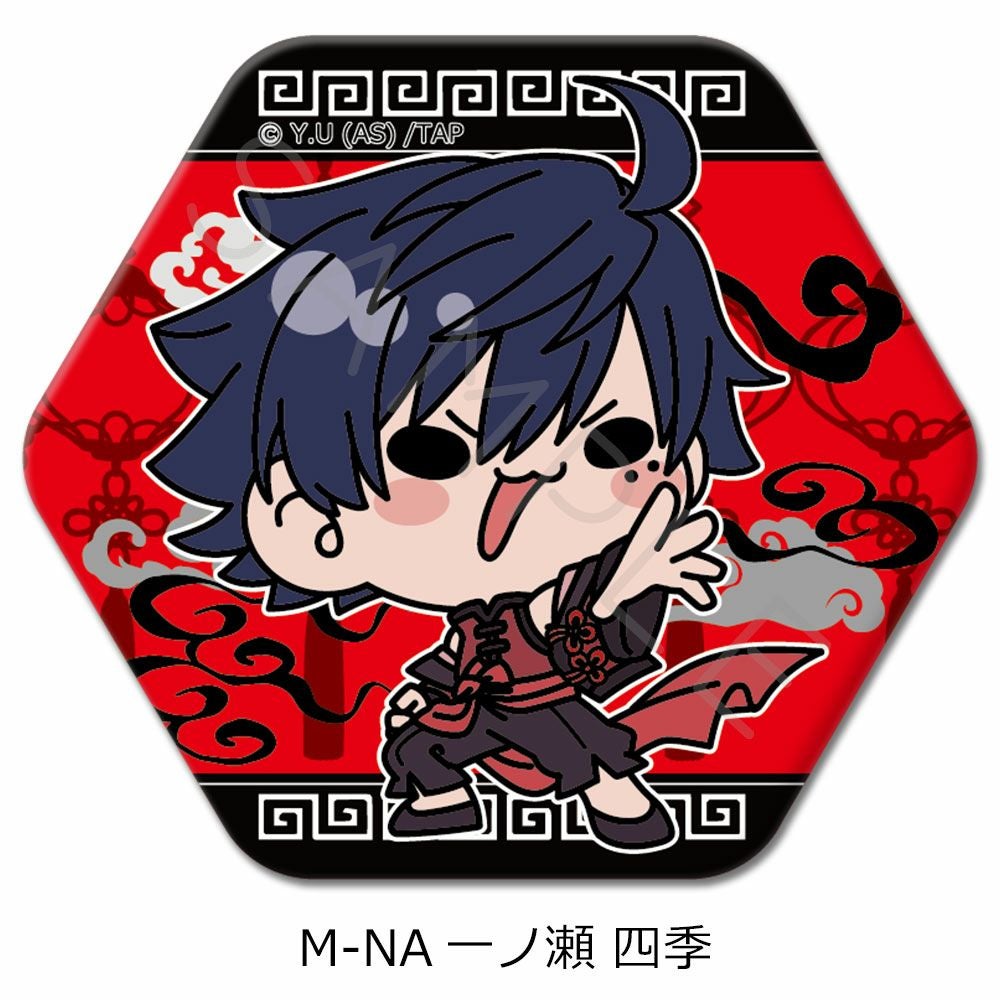 TVアニメ「桃源暗鬼」第2弾 六角形缶バッジ M-NA (一ノ瀬 四季) | ビビット