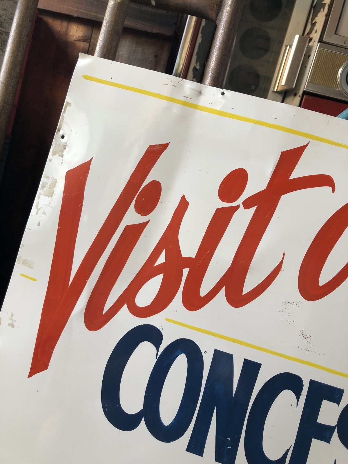 Vintage Concession Stand Hand Painted Store Sign (R931) - 2000toys