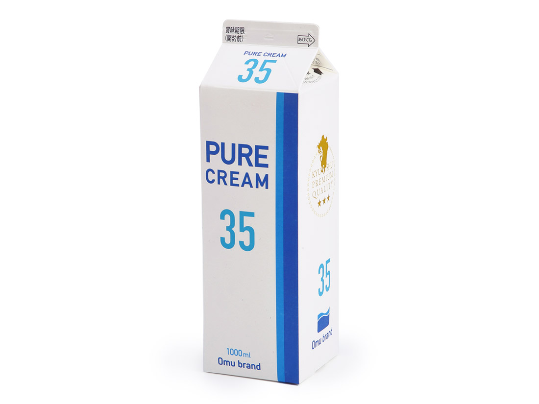 冷蔵 オーム乳業 ピュアクリーム35％ 1L☆ | 生クリーム・クリーム類