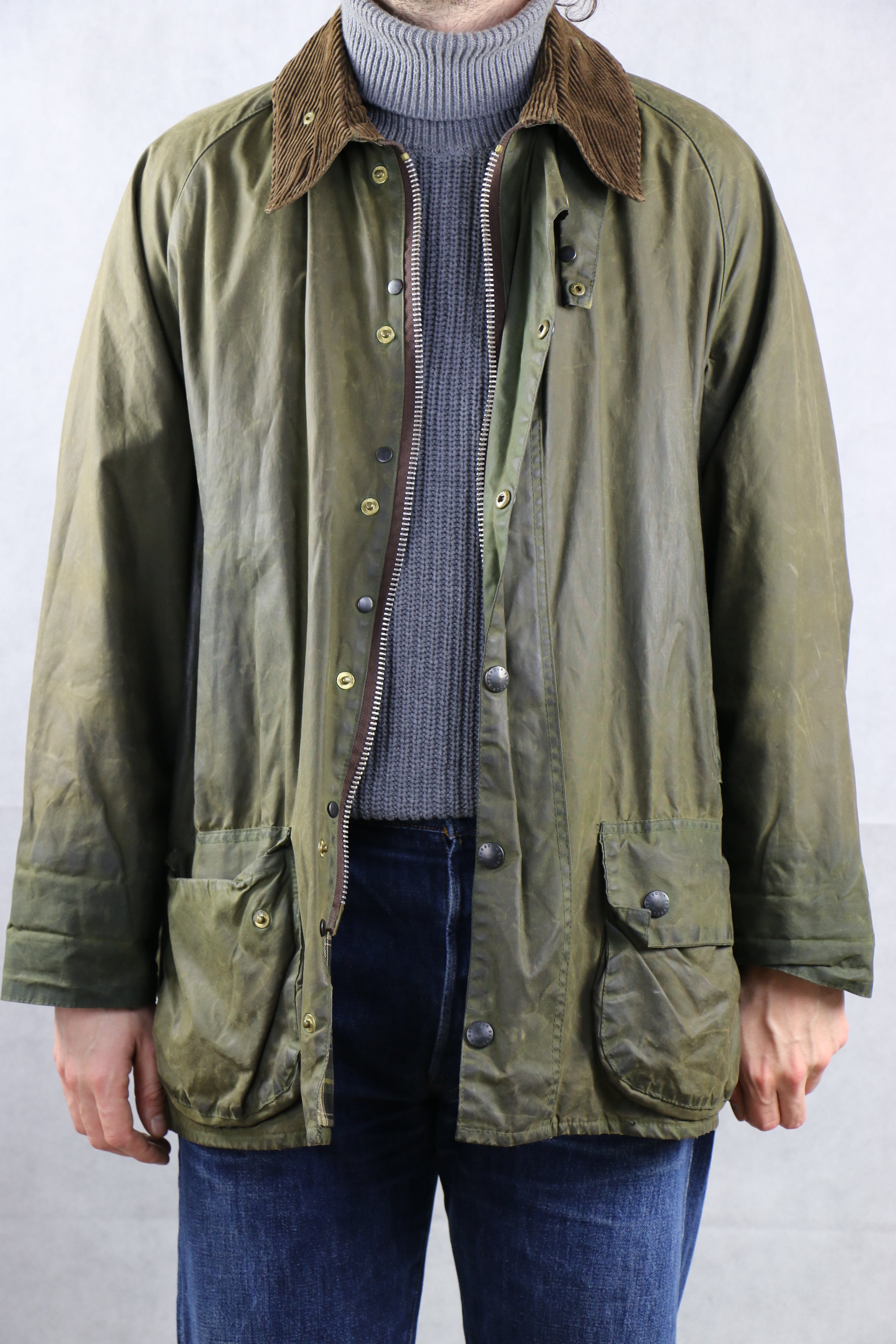 Barbour 'Beaufort' Jacket C44 / 112CM Green ~ Vintage Store