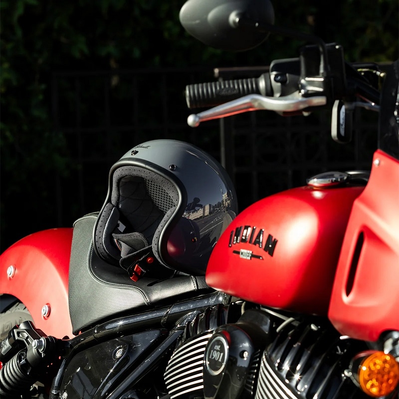 BONANZA ジェットヘルメット - GLOSS STORM GREY - Biltwell