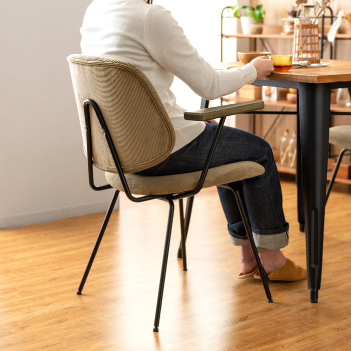 ダイニングチェア Menoa (メノア) 肘掛けありタイプ 2脚セット販売