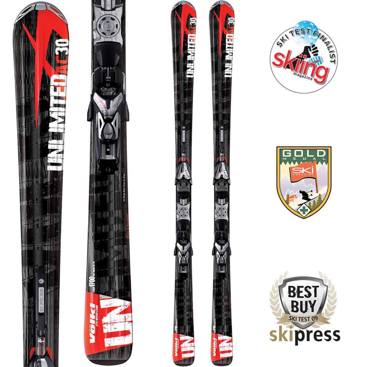 Volkl Unlimited AC30 Alpine Ski w/ Motion iPT Piston Binding - Ski