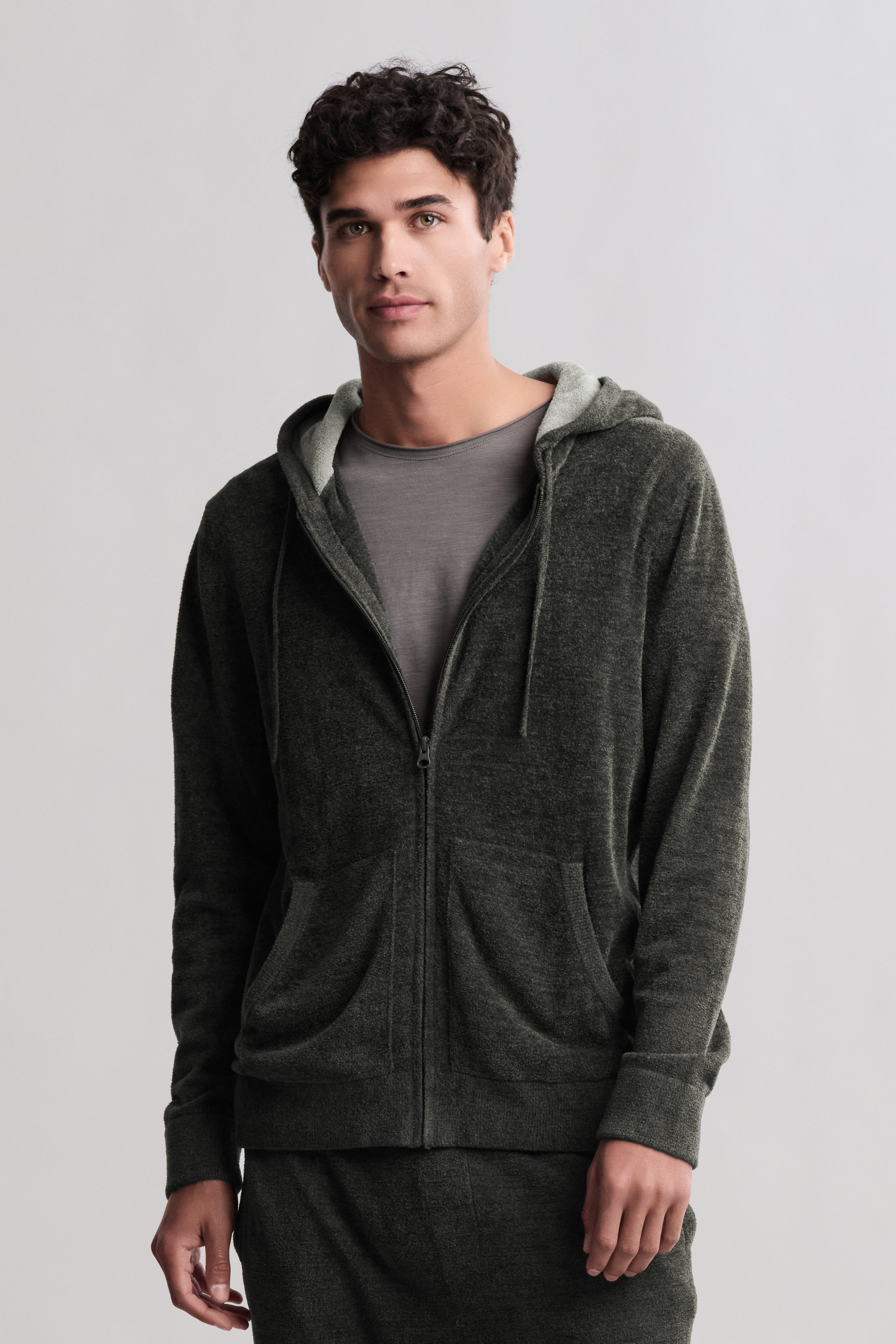 Men's CozyChic Ultra Lite® Zip Up Hoodie | Barefoot Dreams®