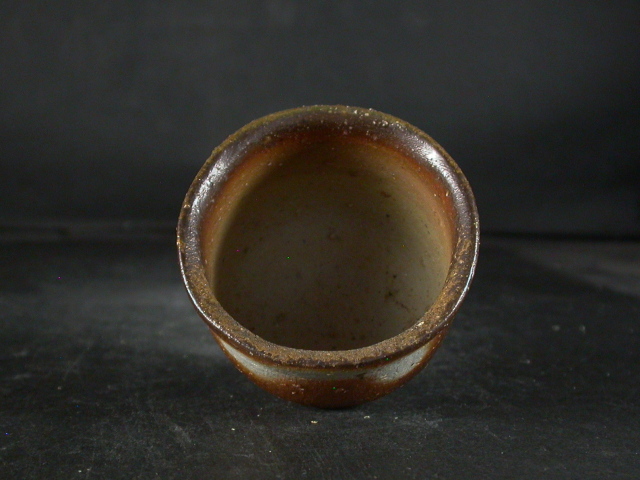 備前焼 登窯 備前市無形文化財 森 泰司 四方桟共箱付き黄ゴマぐい呑7