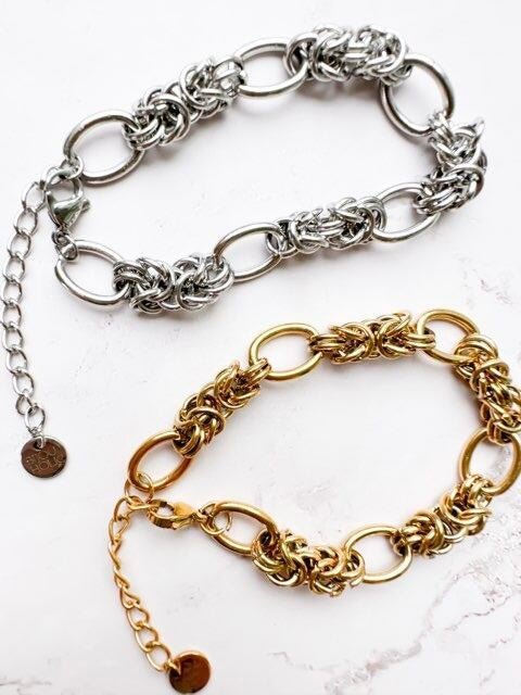 ツイストチェーンステンレスブレスレット – おしゃれ花嫁様ブライダル