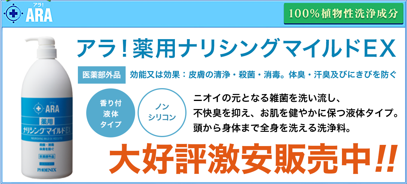 アラ！ ナリシングマイルドEX 全身洗浄料｜業務用シャンプー通販なら