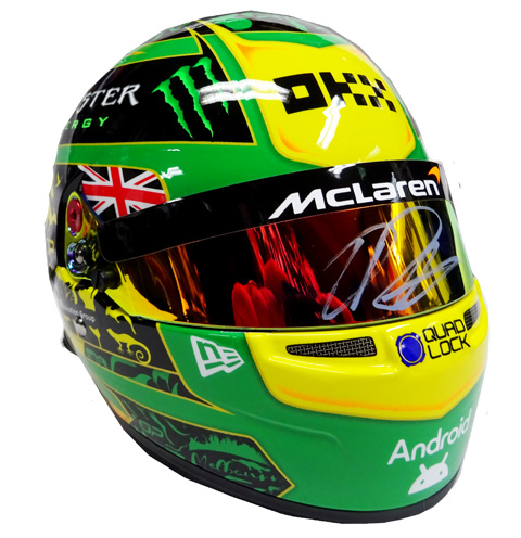 2025 O．ピアストリ マクラーレン 1/2 ヘルメット 直筆サイン入 日本