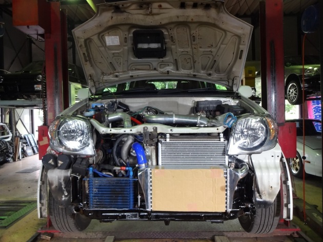 kei ワークス HN22S 前置きインタークーラー取付 完成 (*^｡^*)｜車の