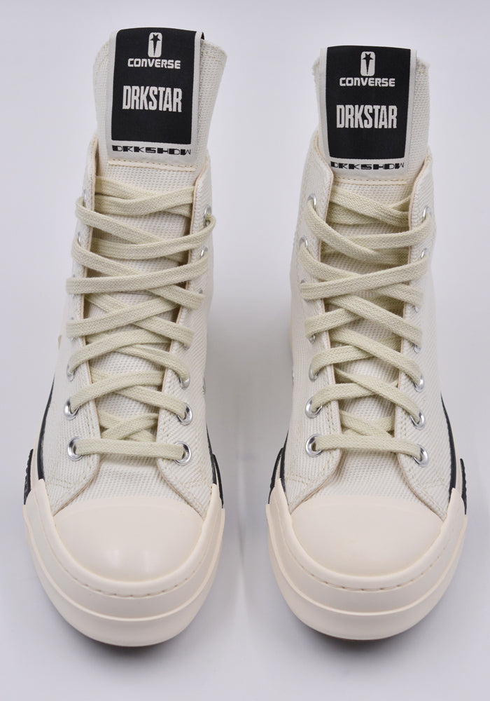 RICK OWENS DRKSHDW CONVERSE DRKSTAR HI-CUT SNEAKERS WHIT | 50%OFF