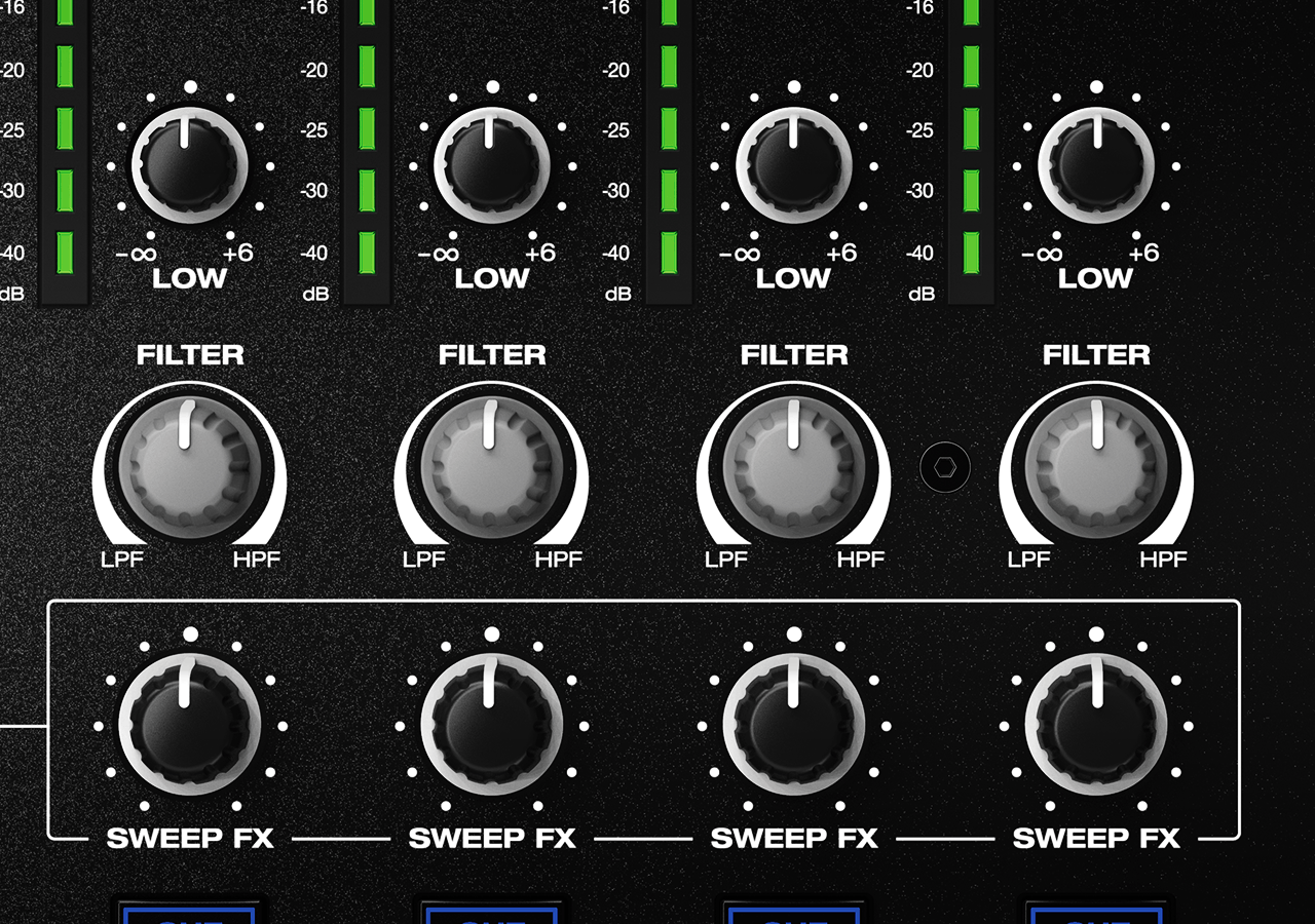 Professional 4-Channel DJ Club Mixer