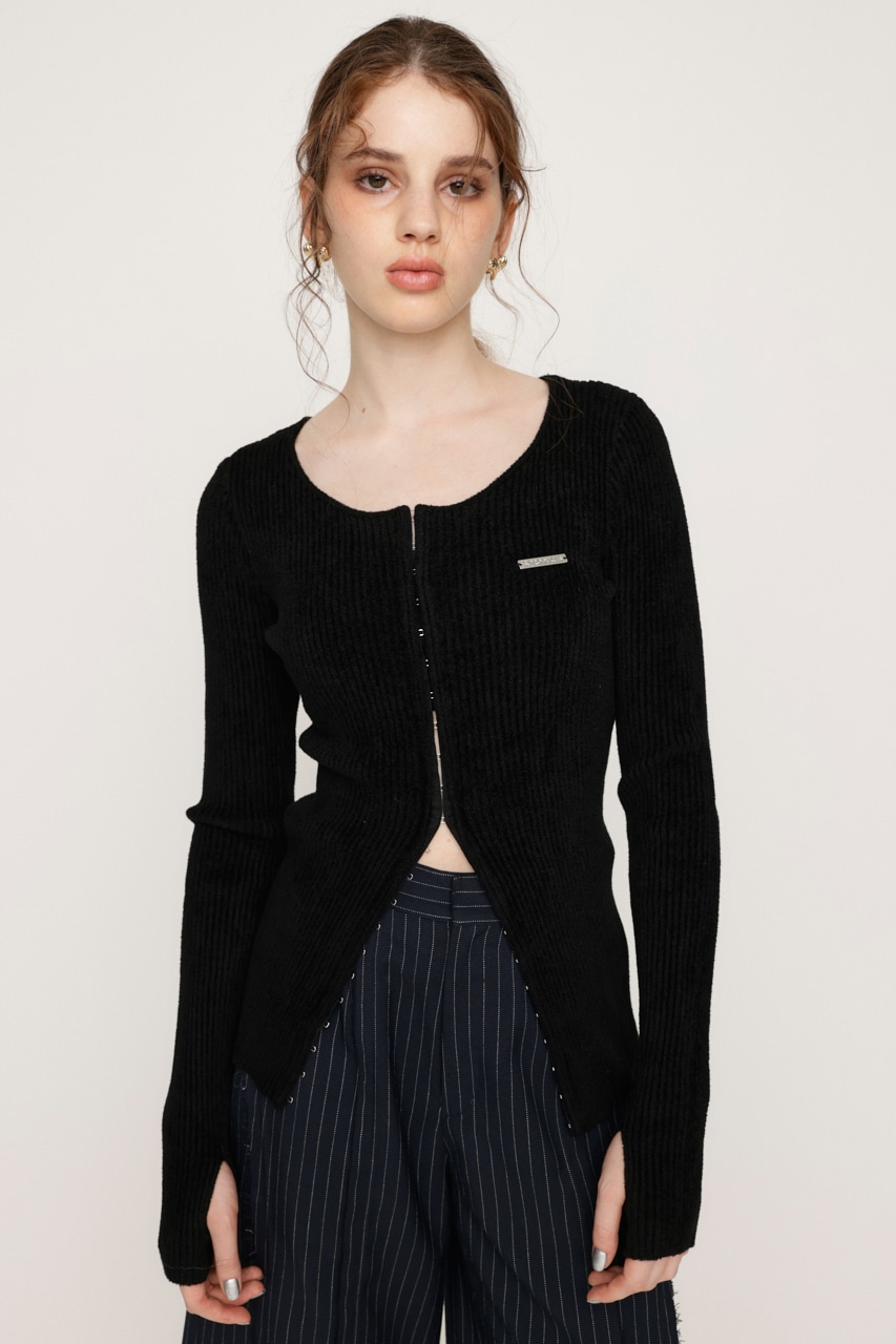 SLY | FRONT HOOK MOLE YARN トップス (ニット ) |SHEL'TTER WEBSTORE