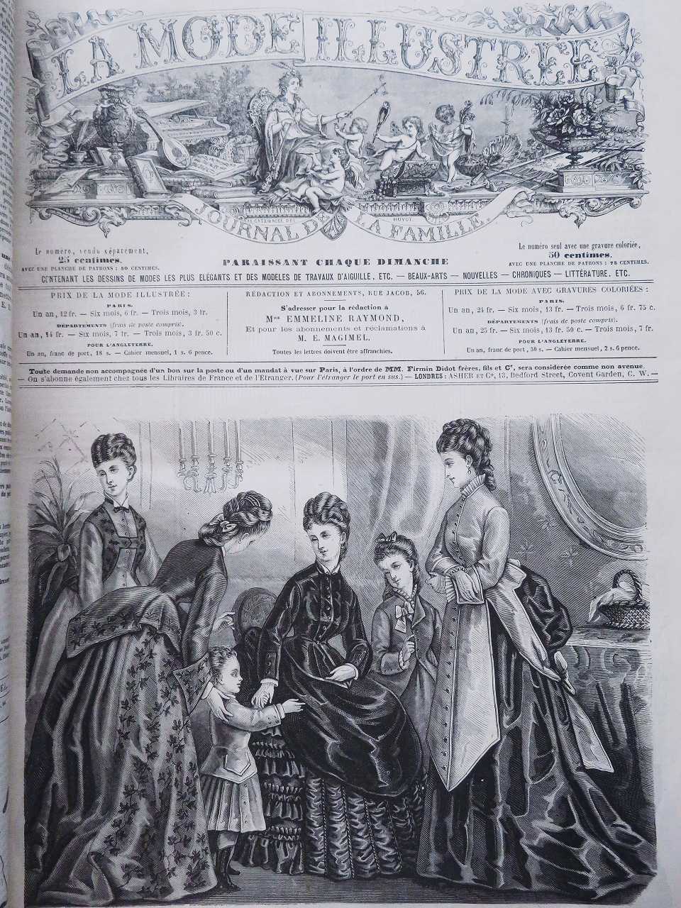 LA MODE ILLUSTREE』 ファッションプレートブック - 薔薇と天使の