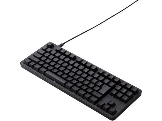 エレコム 有線キーボード Leggero 静音 赤軸 メカニカル 黒 通販