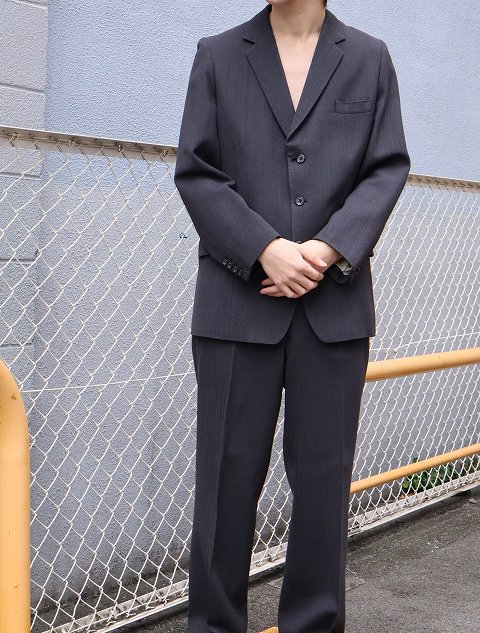 80s 80年代 セットアップ グレー スーツ パンツ| ビンテージ古着屋