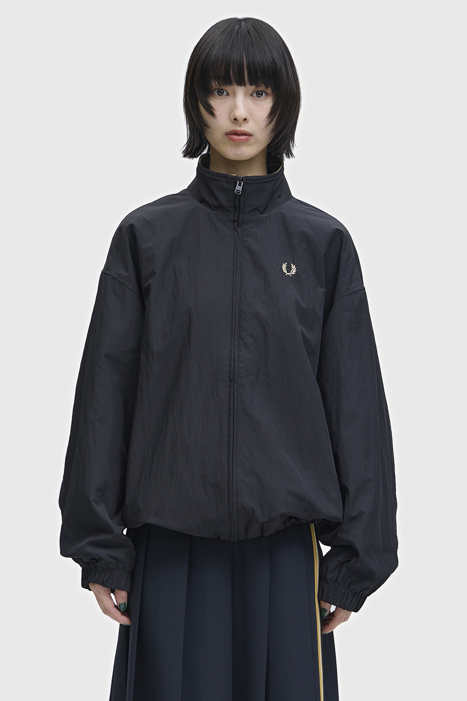 Zip Through Jacket(8 90A：BLACK / CHAMPAGNE): | FRED PERRY JAPAN