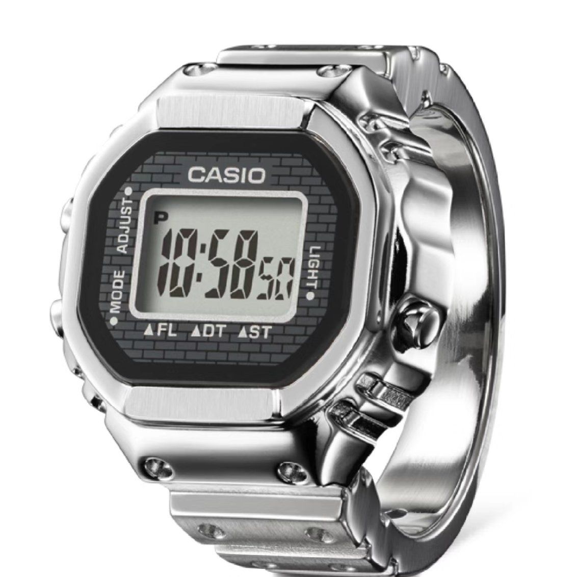 Casio Ring Watch CRW-001 is a functional ring-size watch that