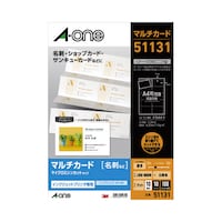 エーワン マルチカード 名刺用紙 インクジェットプリンタ専用 マイクロ