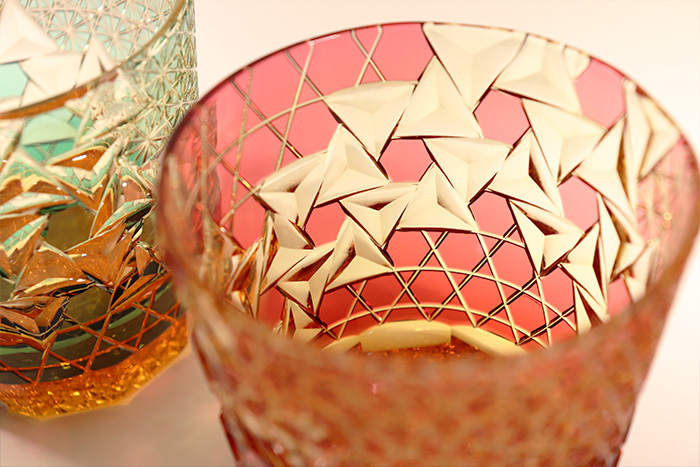 切子職人 但野英芳 作品展」 | カガミクリスタル