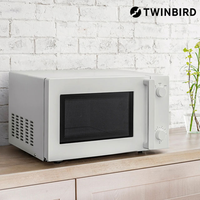 ツインバード 電子レンジ 18L ホワイト DR-E268W(ホワイト): OA機器