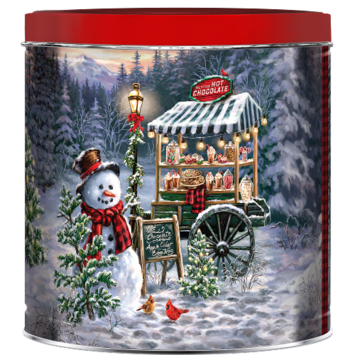 GiftPop Snowy Cocoa Stand Assorted Popcorn Tin, 21 oz - Foods Co.