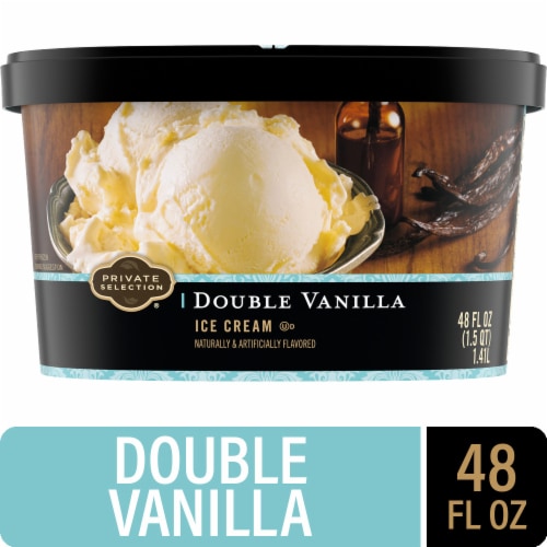 Private Selection® Double Vanilla Ice Cream Tub, 48 oz - Baker's