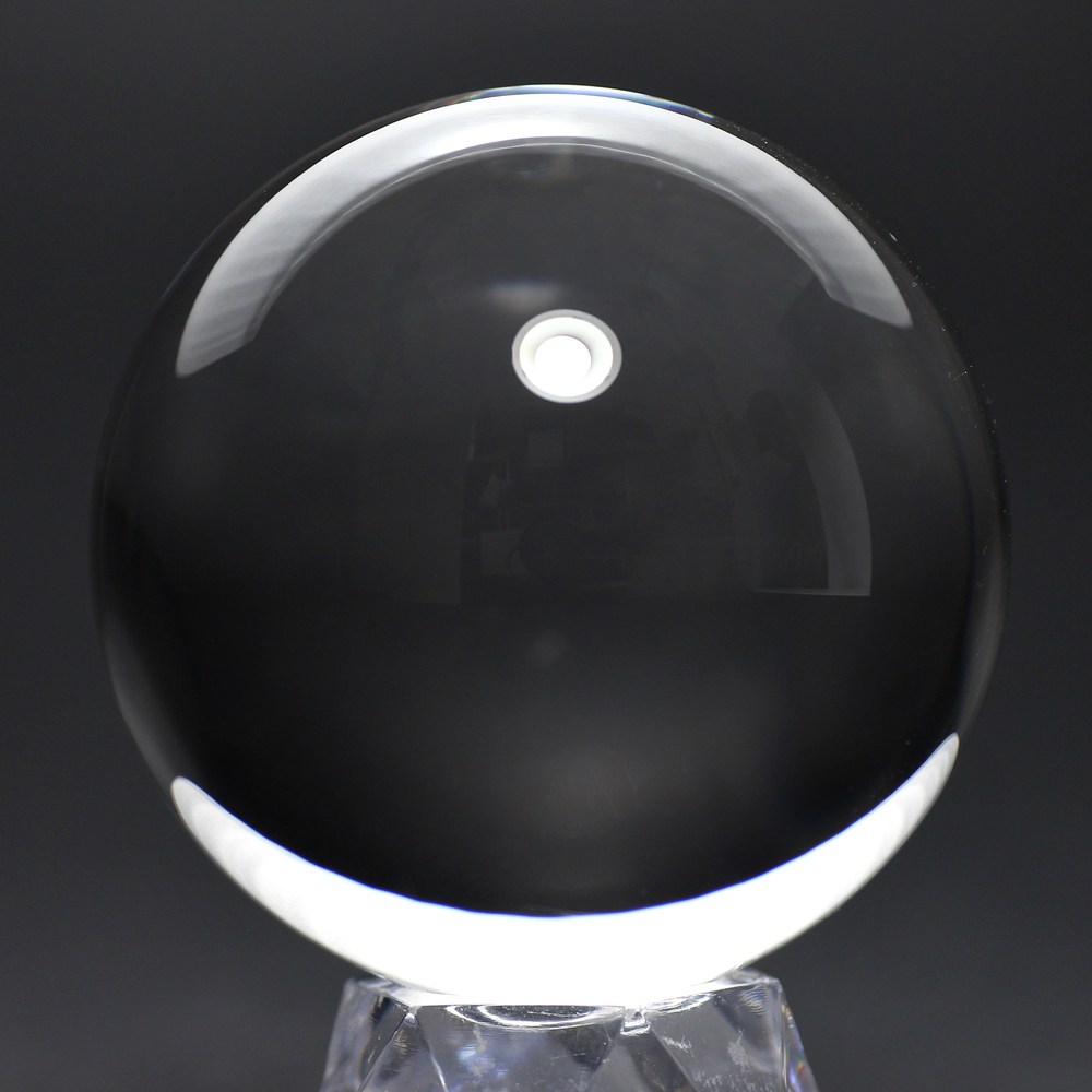 ブラジル産]天然無垢本水晶玉/5cmUP丸玉/天然本物透明スフィア（直径約