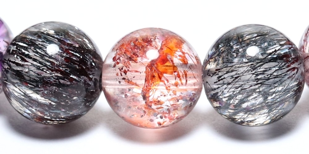 高品質++]ミックススーパーセブンブレスレット（約7mm玉） - 埼玉県