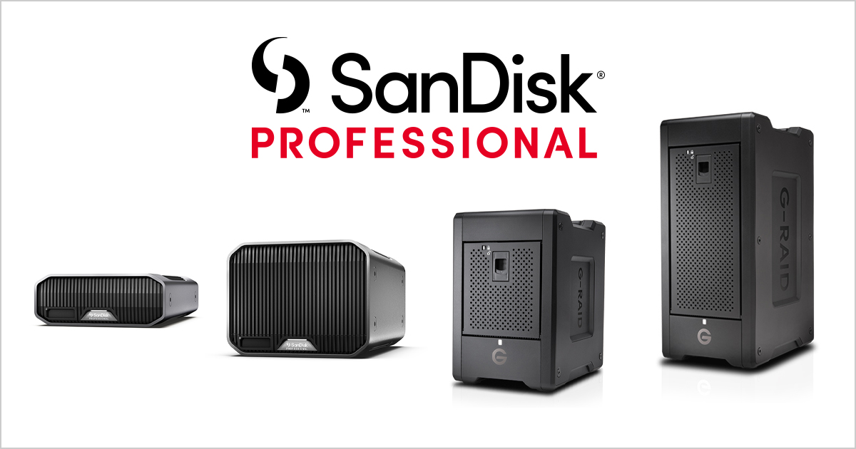 最大192TBの大容量！クリエイター向けストレージブランド「SanDisk
