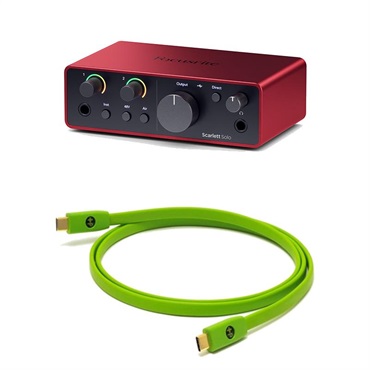 Focusrite Scarlett 2i2 gen4 + OYAIDE製高品質USBケーブルセット(Type