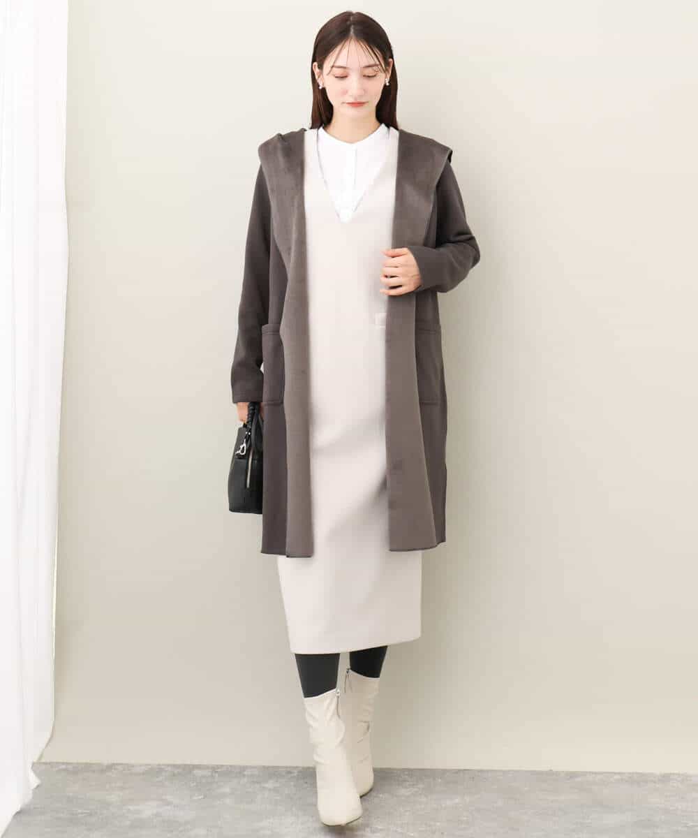 裏起毛リバーカーディガン/洗える(カーディガン) | MK MICHEL KLEIN(MK