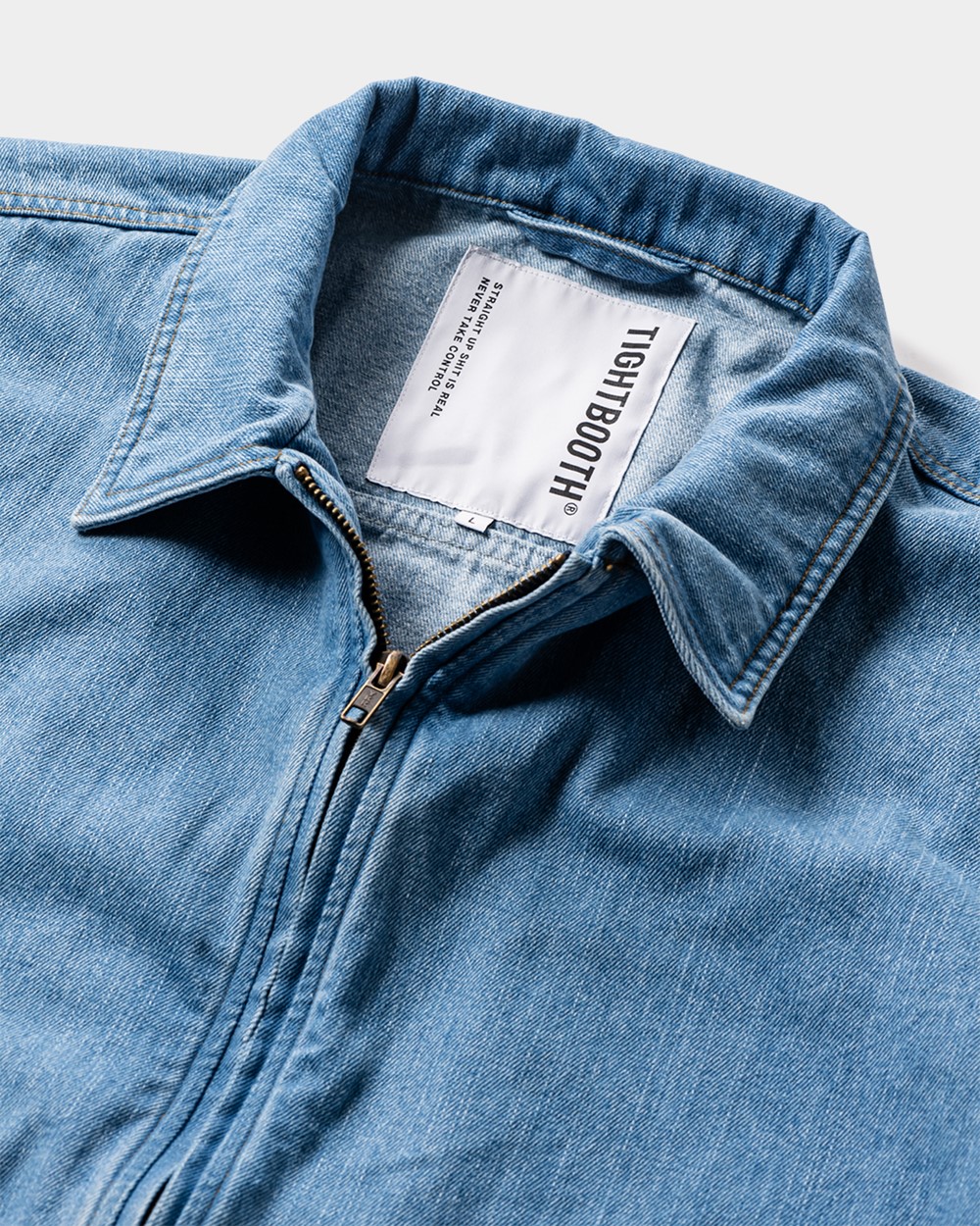 TIGHTBOOTH/DENIM DRIZZLER JACKET（Light Blue）［デニムドリズラー