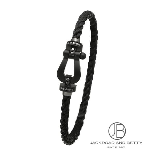 フォース10 ブラックチタン ブレスレット ラージモデル[0B0164-6B0275