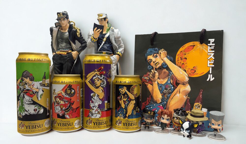 ヱビスビール135周年記念 第2弾！ 荒木飛呂彦氏が描く美人画が東京