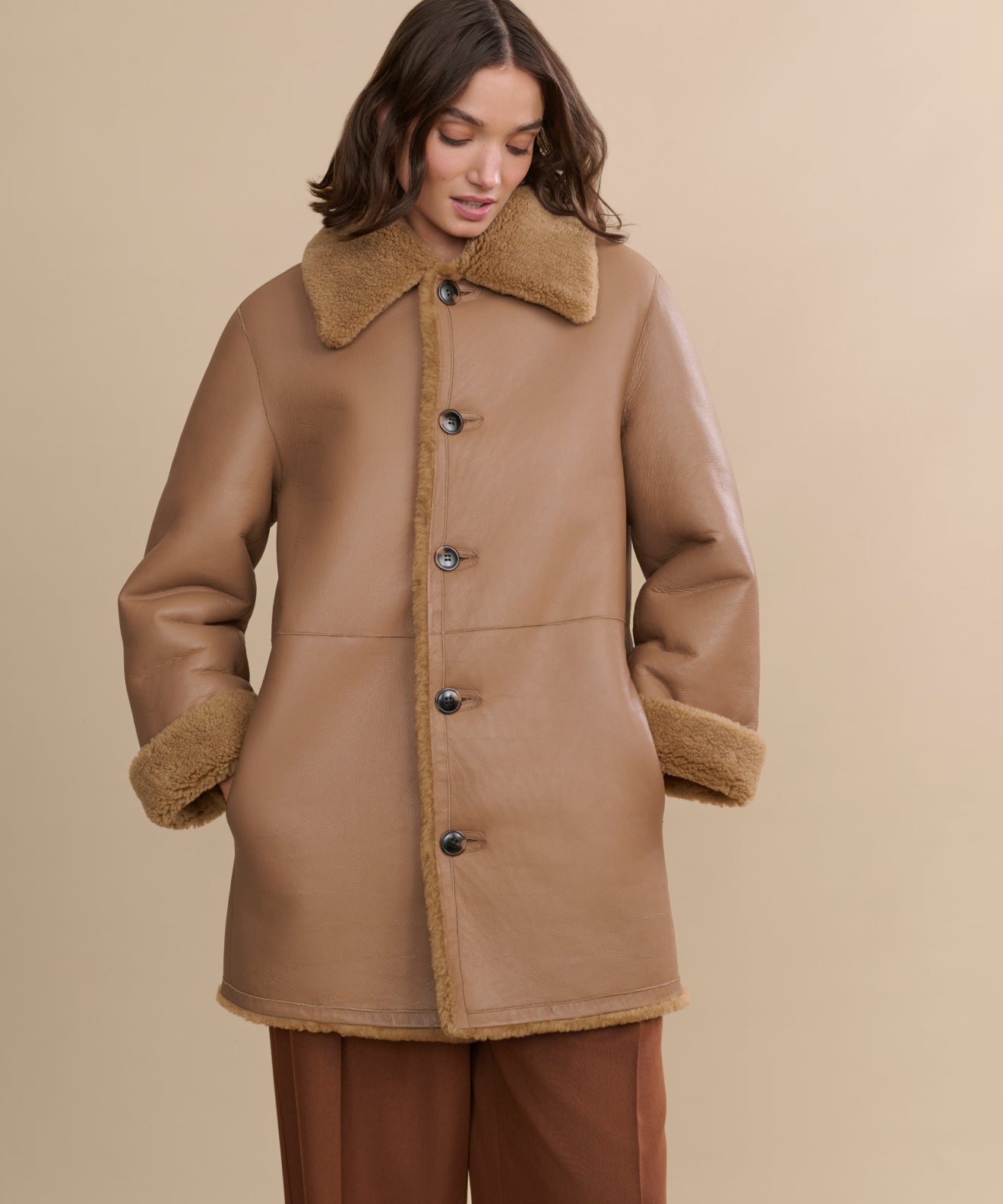 Shearling Aurora Coat | Jenni Kayne