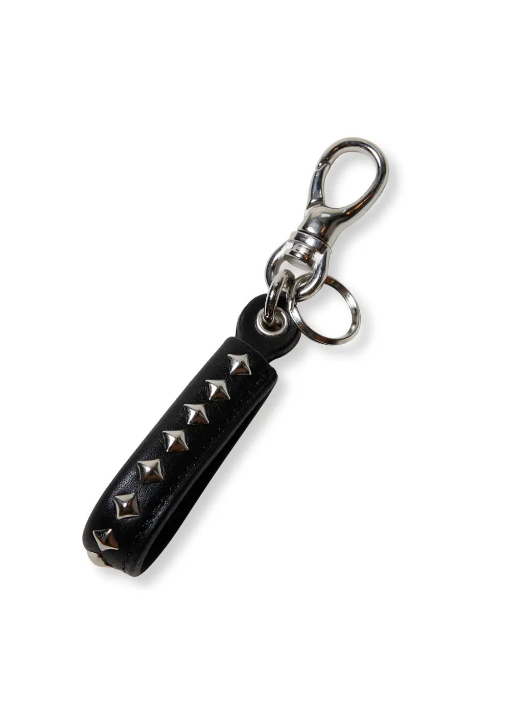 CALEE - STUDS LEATHER ASSORT KEY RING <TYPE 1 > (BLACK D