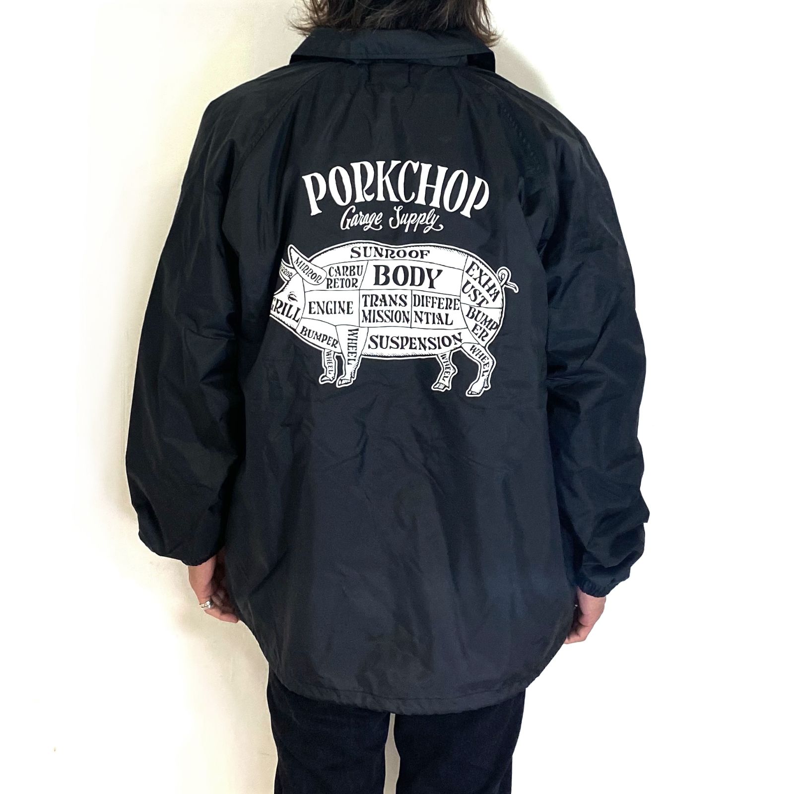 PORKCHOP GARAGE SUPPLY - BOA COACH JKT (BLACK) / ボアインナー