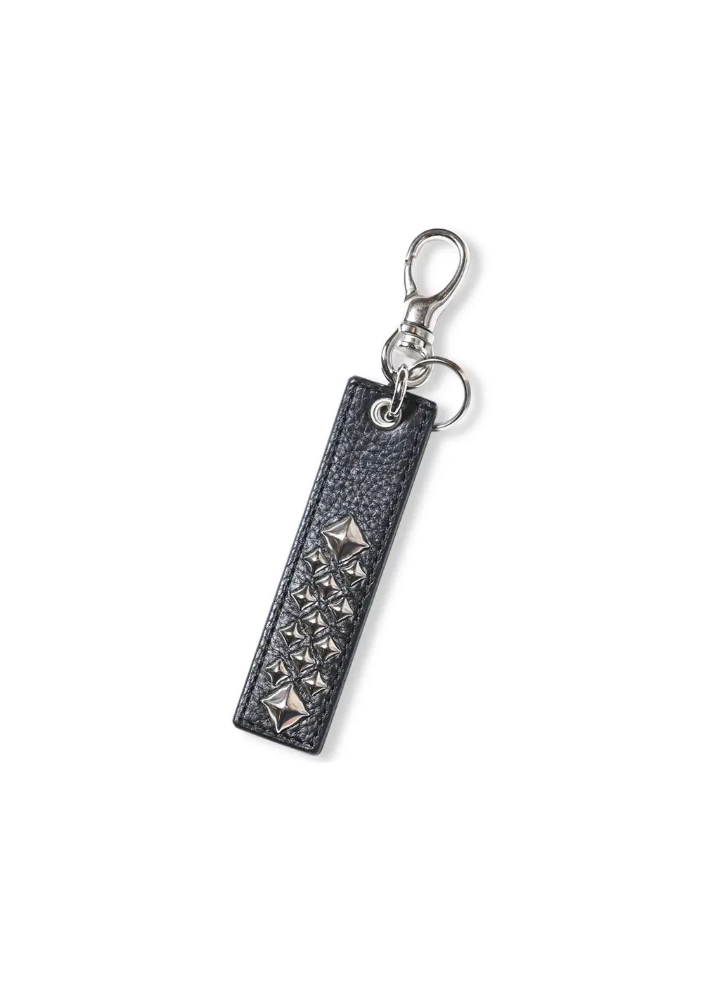 calee スタッズキーホルダー CALEE - STUDS LEATHER ASSORT KEY RING ＜TYPE I＞ D (Black
