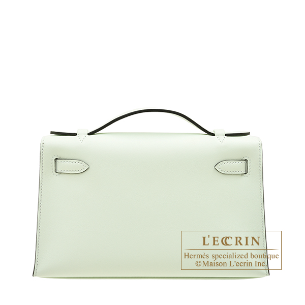 エルメス ポシェットケリー ヴェールフィズ スイフト シルバー金具