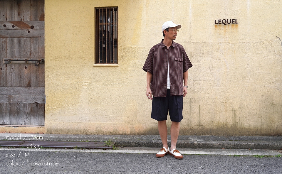 BRU NA BOINNE ブルーナボイン グランパストライプシャツ 商品詳細